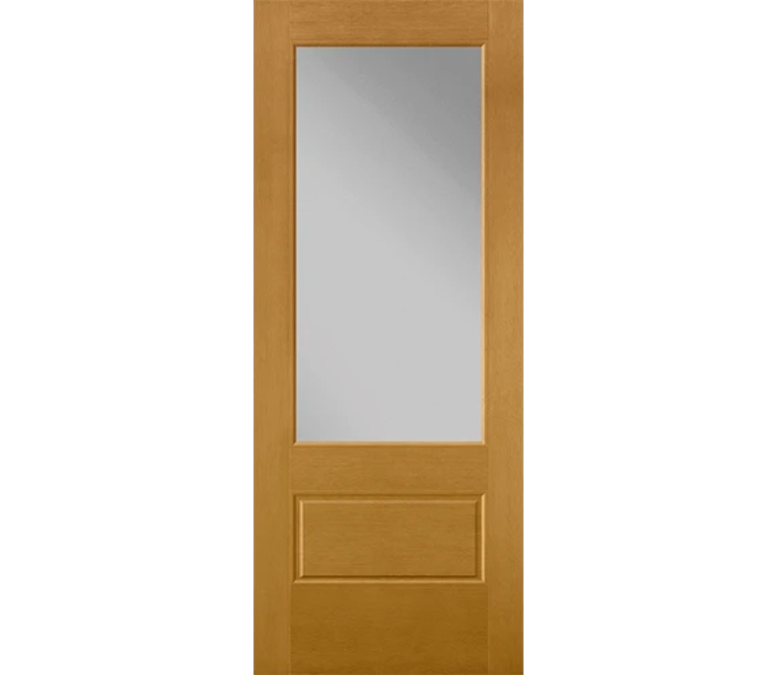 Lansing 3 Quaters Light Fiberglass Entry Door