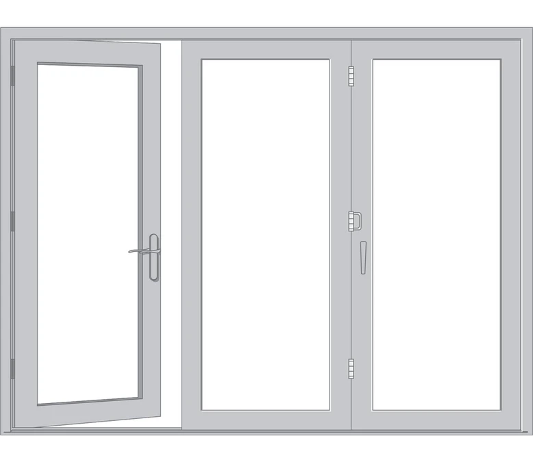 Lansing Pella Architect Reserve Series Contemporary Bifold Patio Door